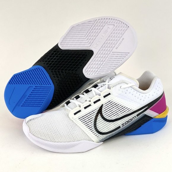 Nike Zoom Metcon Turbo 2 White Blue Pink Women's Training Shoes DH3392-109 - Picture 2 of 12